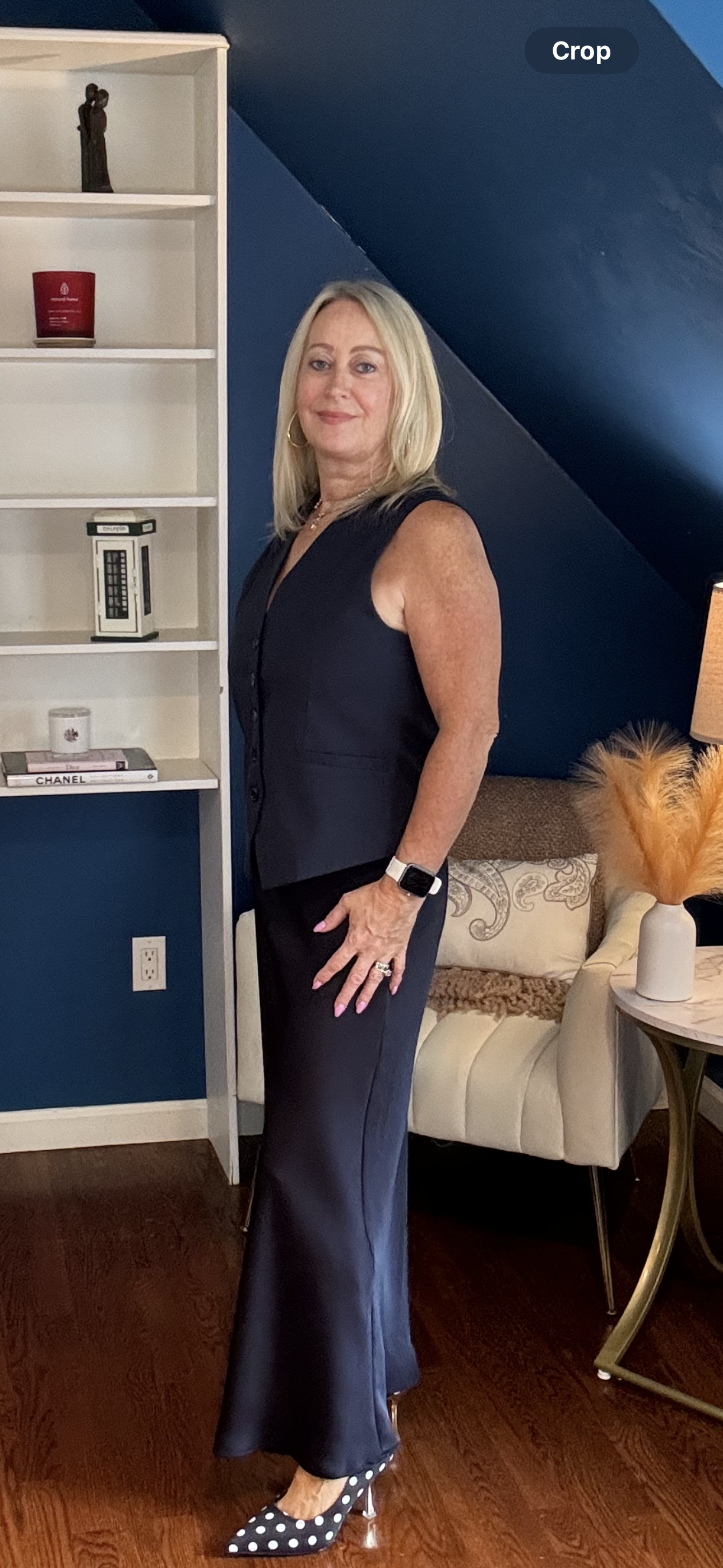 Sleek Elegance Satin Midi Skirt