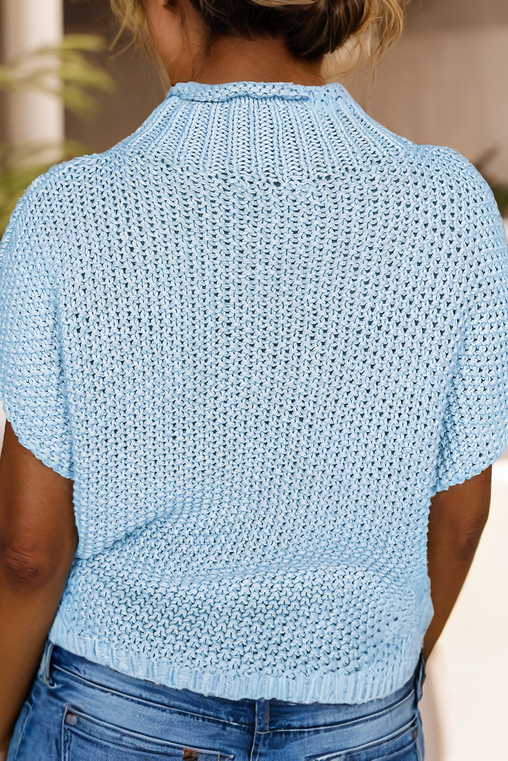 Cozy Chic Batwing Sleeve Knitted Sweater